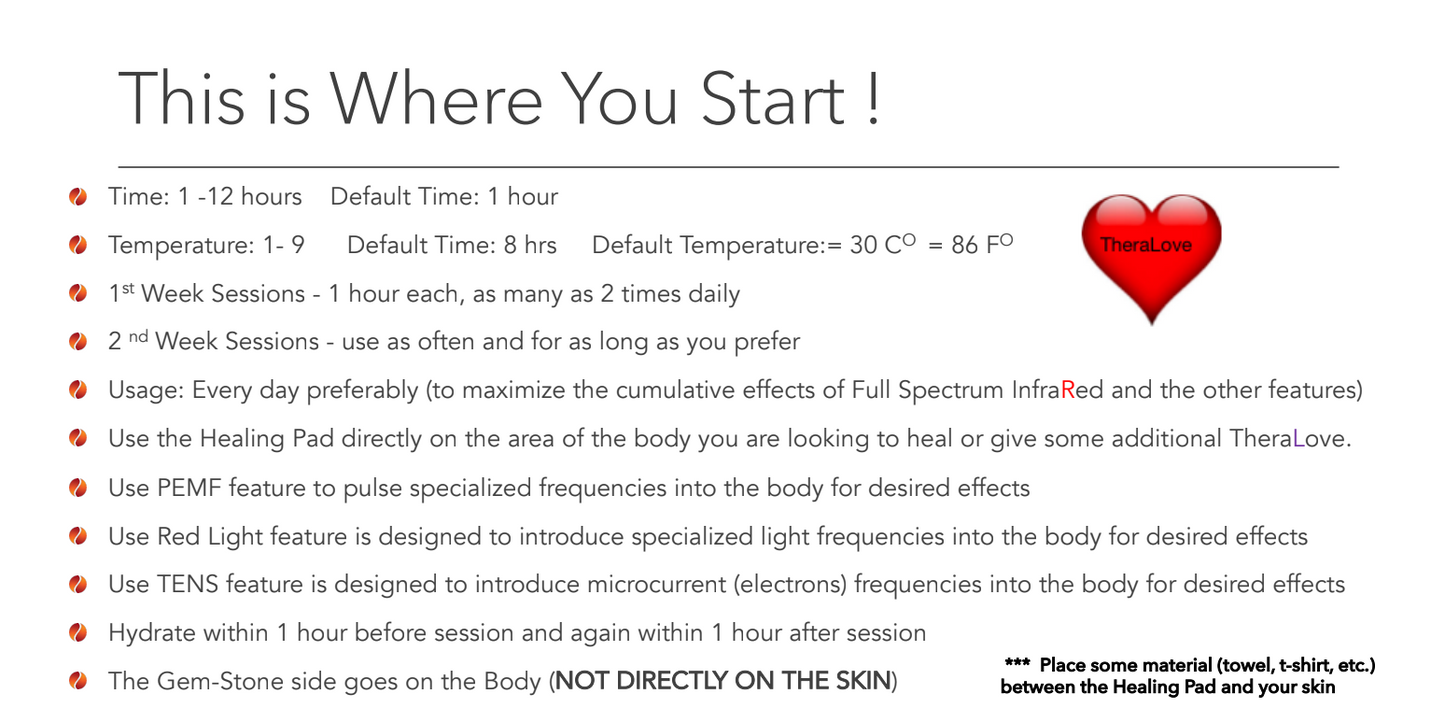 Therapro Large PEMF/Infrared/Red Light Pad 110 Volt only